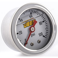 Fuel Pressure Gauge 1 1/2 in. Diameter [Liquid Filled]