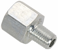 Mechanical Fuel Pressure Gauge Adapter Fitting 1/16 in. NPT Male x 1/8 in. NPT Female Straight