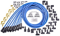 8.5mm Blue Ultra Pow'r Wires for Small and Big Block Chevy Over Valve Covers or Under Headers