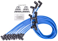 8.5mm Blue Ultra Pow'r Wires for Small Block Chevy Over Valve Covers
