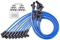 8.5mm Blue Ultra Pow'r Wires for Big Block Chevy Under Headers