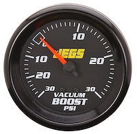 Vacuum/Boost Gauge, 2 5/8 in. Mechanical [30 Hg/30 psi with Black Face]