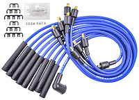 8.0mm Blue Pow'r Wires for Small Block Mopar Car, Truck 318, 340, 360
