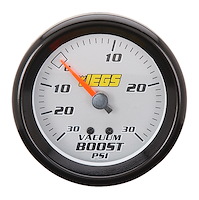 Vacuum/Boost Gauge, 2 5/8 in. Mechanical [30 Hg/30 psi with Silver Face]