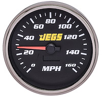 5 in. Electronic Programmable Speedometer [Black Face, 0-160 mph]