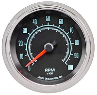 Tachometer, Retro Style [3 3/8 in. Dia., 0-10,000 RPM]