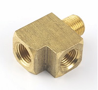 Tee - Brass Run 1/8" NPT