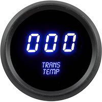 Transmission Temperature Gauge LED Digital [Black Bezel, Black Face, Blue Numbers]