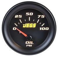 JEGS 41440 2-1/16 Oil Pressure Gauge 