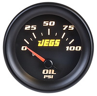 Oil Pressure Gauge [2 1/16 in. Electrical, 0-100 psi with Black Face]