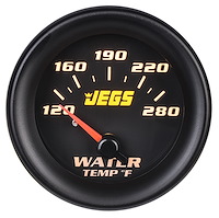 Water Temperature Gauge [2 1/16 in. Electrical, 120-280 Degree F with Black Face]