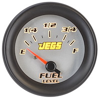 Fuel Level Gauge [2 1/16 in. Electrical, 0-90 Ohm with Silver Face]