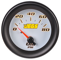Oil Pressure Gauge [2 1/16 in. Electrical, 0-100PSI with White Face]