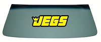 Windshield for 1967-1969 Chevrolet Camaro, Pontiac Firebird Convertibles [Green Tint, Blue Shade Strip]