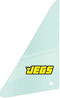 Replacement Vent Glass for Select 1959-1960 GM Models [Green Tint, Left/Driver Side OR Right/Passenger Side]