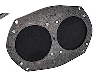 Dual Dash Speakers Fits Select 1956-1959 Ford Models [Diameter: 3.500 in.]