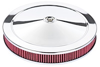 Air Cleaner with Smooth Top 14 in. x 2 in. [Chrome-Plated]