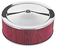 Air Cleaner with Smooth Top 14 in. x 5 in. [Chrome-Plated]