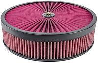 Flow-Thru Air Cleaner Assembly 14 in. x 3 in. Black