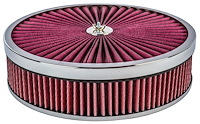 Flow-Thru Air Cleaner Assembly 14 in. x 3 in. Chrome