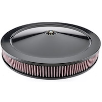 Air Cleaner with Smooth Top 14 in. x 2 in. [Black Powder-Coat]