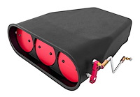 Smooth Top Bug Catcher Style Single 4-Barrel Carburetor Scoop [Black]