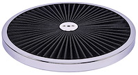 14 in. Flow-Thru Air Cleaner Lid [Chrome Trim with Black Filter]