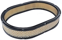 High Flow Paper Filter Element Oval 11 3/8 in. L x 8 1/4 in. W x 2 in. H [White]
