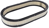 High Flow Oval Paper Filter Element 14 1/2 in. L x 8 in. W x 2 in. H [White]