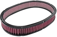 High Flow Washable Filter Element Oval 14 1/2 in. L x 8 in. W x 2 in. H [Red]