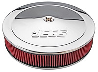 Air Cleaner with Logo 14 in. x 3 in. [Chrome-Plated]