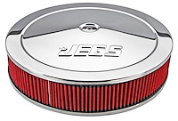 Air Cleaner with Logo 14 in. x 3 in. [Chrome-Plated]