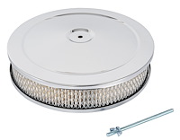 Hi-Flow Air Cleaner 10 in. x 2 in. [Chrome-Plated]