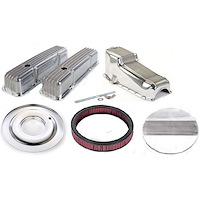 Finned Aluminum Dress-Up Kit for Small Block Chevy