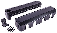 Fabricated Aluminum Ignition Coil Covers for GM LS Series Engines [Black]