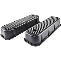 Black Finned Valve Covers for 1965-1995 Big Block Chevy