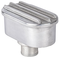 Finned Valve Cover Push In Breather [Polished]