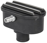 Black Finned Valve Cover Push In Breather with PCV Tube