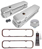 Valve Cover Kit for Pontiac 326-455 V8 [Chrome]