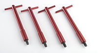 Valve Cover T-Bar Wing Nuts Red