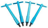 Valve Cover T-Bar Wing Nuts Blue