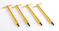 Valve Cover T-Bar Wing Nuts Gold
