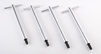 Valve Cover T-Bar Wing Nuts Silver