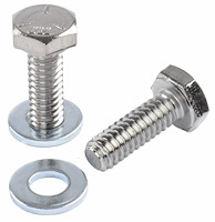 Valve Cover Bolts for Small Block Chevy Chrome 4/pkg