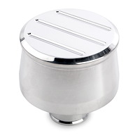 Billet Push In Breather with Ball Mill Top