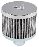 Push-In Valve Cover Breather For 1 in. I.D. Grommet [Chrome]