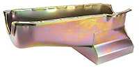 Street & Strip II Oil Pan for 1955-1979 Small Block Chevy w/2-Piece Rear Main Seal [Zinc-Plated]