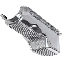Finned Aluminum Oil Pan for 1965-1990 Big Block Chevy Gen 4 (Passenger Side Dipstick)