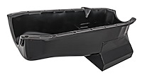 Street & Strip II Oil Pan for 1980-1985 Small Block Chevy (2-Piece Rear Main, Black)