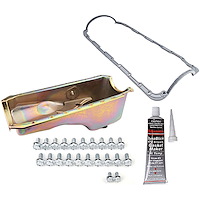 Stock-Style Replacement Oil Pan Kit for 1965-1990 Big Block Chevy Mark IV [Gold Zinc]